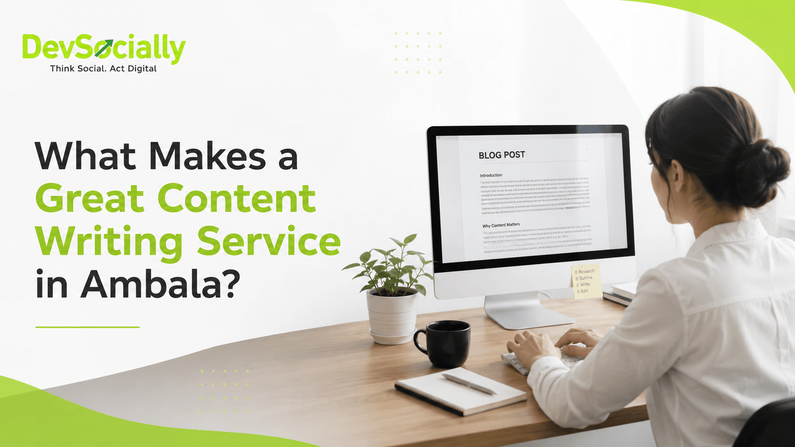 Content Writing Service in Ambala by DevSocially for businesses and startups
